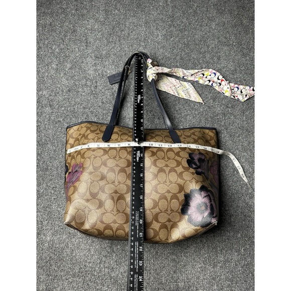 Women's Coach 5697 City Tote Signature Canvas Kaffe Fassett Floral Print - Picture 11 of 13